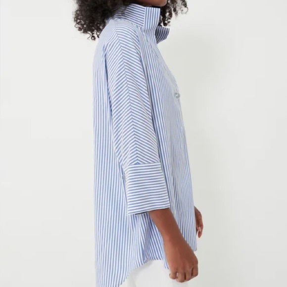 Tuckernuck Blue Stripe Willow Blouse - Picture 4 of 9